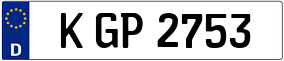 Trailer License Plate